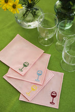 Load image into Gallery viewer, Wine O'clock Coctail Napkin (Set of 4)