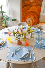 Load image into Gallery viewer, Baby Blue Wave Placemat + Napkin