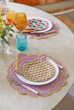 Load image into Gallery viewer, Lilac Scallop Placemat (Set of 2)