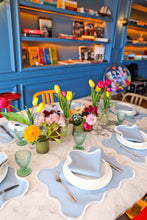 Load image into Gallery viewer, Baby Blue Wave Placemat + Napkin
