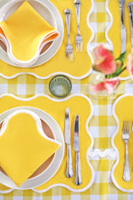 Load image into Gallery viewer, Yellow Wave Placemat + Napkin