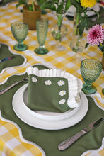 Load image into Gallery viewer, Khaki Daisy Placemat + Napkin