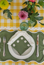 Load image into Gallery viewer, Khaki Daisy Placemat + Napkin