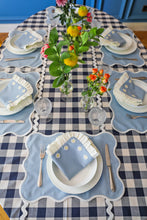 Load image into Gallery viewer, Baby Blue Daisy Placemat + Napkin