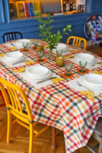 Load image into Gallery viewer, Colorful Gingham Tablecloth