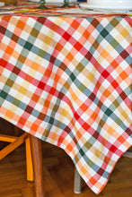 Load image into Gallery viewer, Colorful Gingham Tablecloth