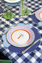 Load image into Gallery viewer, Bicolor Blue Scallop Placemat (Set of 2)
