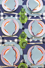Görseli Galeri görüntüleyiciye yükleyin, Bicolor Blue Scallop Amerikan Servisi + Peçete