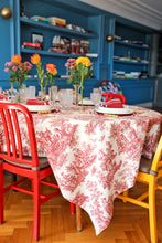 Load image into Gallery viewer, Crimson Toile Tablecloth