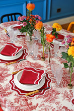 Load image into Gallery viewer, Crimson Toile Tablecloth