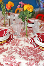 Load image into Gallery viewer, Crimson Toile Tablecloth