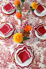 Load image into Gallery viewer, Crimson Toile Tablecloth