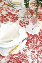 Load image into Gallery viewer, Crimson Toile Tablecloth