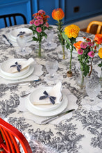 Load image into Gallery viewer, Ebony Toile Tablecloth