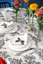 Load image into Gallery viewer, Silver Camellia Placemat + Napkin