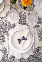Load image into Gallery viewer, Silver Camellia Placemat + Napkin
