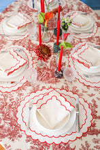 Load image into Gallery viewer, Lilly Red Scallop Napkin (Set of 2)
