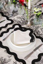 Load image into Gallery viewer, Curvy Black Napkin (Set of 2)