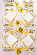 Load image into Gallery viewer, Curvy Black Placemat + Napkin