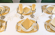 Load image into Gallery viewer, Curvy Black Placemat + Napkin