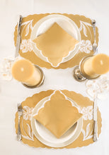 Load image into Gallery viewer, Curvy Black Placemat + Napkin