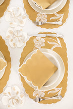 Load image into Gallery viewer, Curvy Black Placemat + Napkin