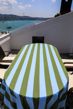 Görseli Galeri görüntüleyiciye yükleyin, Olive & Blue Stripes
