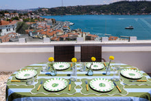 Görseli Galeri görüntüleyiciye yükleyin, Olive & Blue Stripes