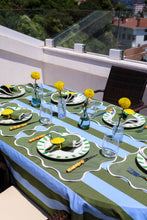 Görseli Galeri görüntüleyiciye yükleyin, Olive & Blue Stripes