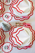 Görseli Galeri görüntüleyiciye yükleyin, Red Wave Amerikan Servisi + Peçete