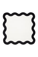 Load image into Gallery viewer, Curvy Black Placemat + Napkin