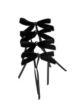 Load image into Gallery viewer, Black Mini Napkin Bows (Set of 4)
