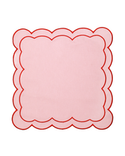 Load image into Gallery viewer, Rose&Red Scallop Napkin (Set of 2)
