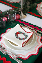 Load image into Gallery viewer, Pink Wave Round Placemat (Set of 2)