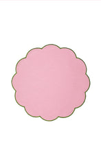 Görseli Galeri görüntüleyiciye yükleyin, Bicolor Green&Rose Scallop Amerikan Servisi + Peçete