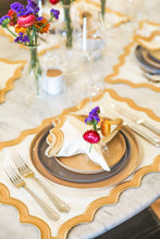 Load image into Gallery viewer, Curvy Black Placemat + Napkin