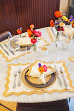 Load image into Gallery viewer, Curvy Black Placemat + Napkin