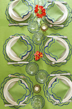 Load image into Gallery viewer, Green Scallop Placemat (Set of 2)