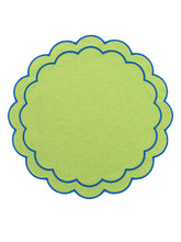 Load image into Gallery viewer, Green Scallop Placemat (Set of 2)