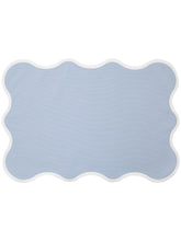 Load image into Gallery viewer, Baby Blue Daisy Placemat + Napkin