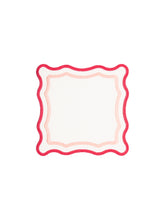 Load image into Gallery viewer, Pink Wave Cocktail Napkin (Set of 4)