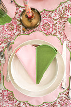 Görseli Galeri görüntüleyiciye yükleyin, Bicolor Green&Rose Scallop 2’li Peçete