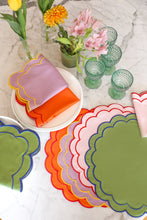 Load image into Gallery viewer, Colorful Scallop Placemat (Set of 4)