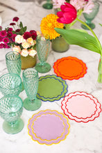 Load image into Gallery viewer, Colorful Scallop Coctail Napkin (Set of 4)