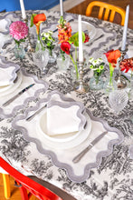 Load image into Gallery viewer, Curvy Gray Placemat + Napkin