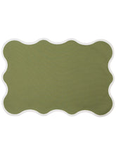 Load image into Gallery viewer, Khaki Wave Placemat + Napkin