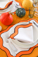 Load image into Gallery viewer, Orange&Brown Wave Placemat (Set of 2)