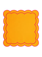 Load image into Gallery viewer, Orange Scallop Napkin (Set of 2)
