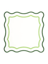 Load image into Gallery viewer, Green Wave Napkin (Set of 2)