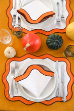 Load image into Gallery viewer, Orange&Brown Wave Placemat (Set of 2)